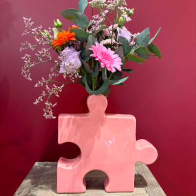 Puzzle Pink Flowers-Fleurs-Fortunas-Mouscron