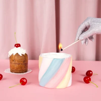 Bougie-Candy- Marshmallow-L'expressionst-Fleurs-Fortunas-Mouscron