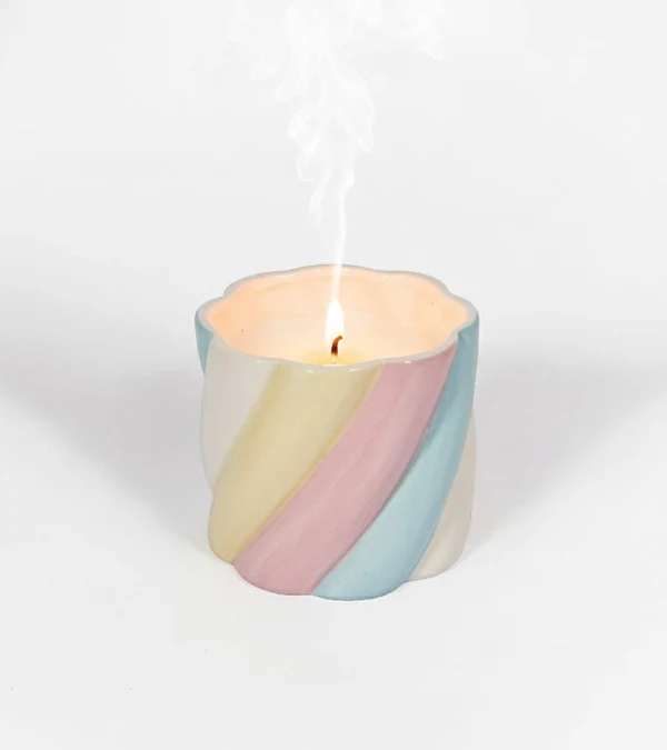 Bougie-Candy- Marshmallow-L'expressionst-Fleurs-Fortunas-Mouscron