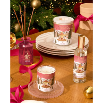 Bougie-Parfumée-Litchi-Givré-Collines-de-Provence-Fleurs-Fortunas-Mouscron